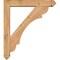 Ekena Millwork Olympic Arts and Crafts Smooth Bracket w/ Offset Brace, Western Red Cedar, 5 1/2"W x 30"D x 34"H BKT0604X30X34OLY03SWR - alternate 3